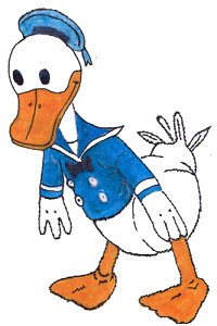 19" Donald Duck