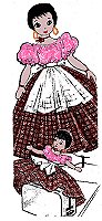 Doll w/Braids Toaster Cover