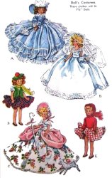 Ginny Doll Pattern 7-8 inch outfits Book No 4 wardrobe