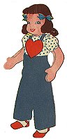 Heart Overalls Doll