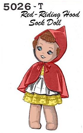 Red Riding Hood Sock Doll